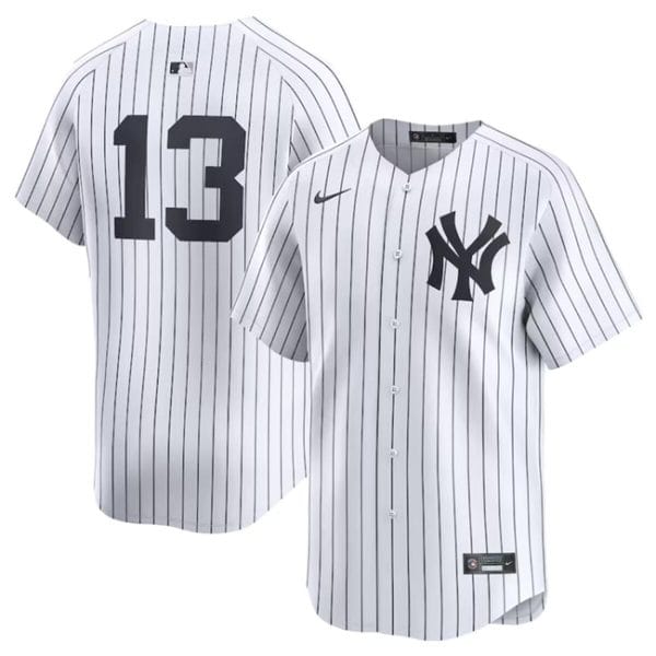 New York Yankees #13 Jazz Chisholm Jr White 2024 Home Limited Stitched Jersey
