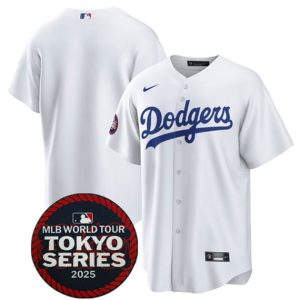 Los Angeles Dodgers Blank White 2025 World Tour: Tokyo Series Home Stitched Jersey