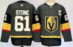Vegas Golden Knights #61 Mark Stone Grey 2024-25 Alternate With C Patch Stitched Jersey