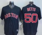 Red Sox #50 Mookie Betts Navy Blue New Cool Base Stitched Jersey