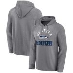 Seattle Seahawks Heathered Gray No Time Off Raglan Pullover Hoodie