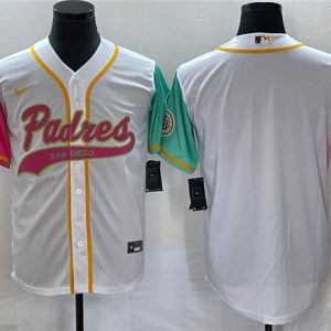 San Diego Padres Blank White City Connect Cool Base Stitched Jersey