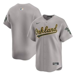Oakland Athletics Blank Gray Away Limited Stitched Jersey