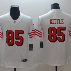 San Francisco 49ers #85 George Kittle New White Vapor Untouchable Limited Stitched Jersey