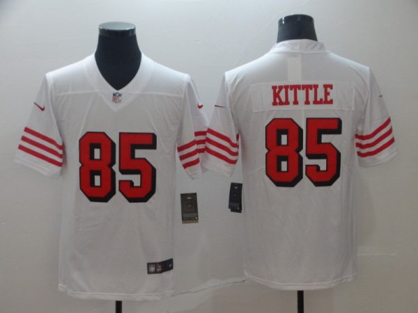San Francisco 49ers #85 George Kittle New White Vapor Untouchable Limited Stitched Jersey