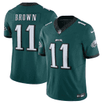 Philadelphia Eagles #11 A.J. Brown Green 2023 F.U.S.E. Vapor Untouchable Limited Stitched Jersey