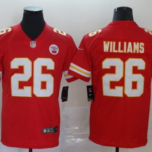 Kansas City Chiefs #26 Damien Williams Red Vapor Untouchable Limited Stitched Jersey