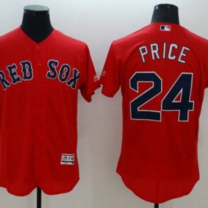 Red Sox #24 David Price Red Flexbase Authentic Collection Stitched Jersey