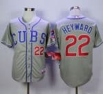 Cubs #22 Jason Heyward Grey Alternate Road Cool Base Stitched Jersey