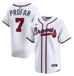 Atlanta Braves #7 Jurickson Profar White 2025 Home Limited Stitched Jersey