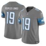 Detroit Lions #19 Donovan Peoples-Jones Gray 2023 F.U.S.E. Vapor Untouchable Limited Stitched Jersey