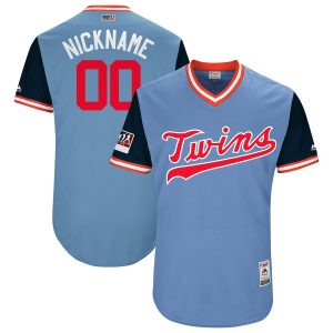 Minnesota Twins Majestic Light Blue Navy 2018 Players' Weekend Flex Base Pick-A-Player Roster Jersey