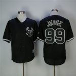 New York Yankees #99 Aaron Judge Black Cool Base Stitched Jersey