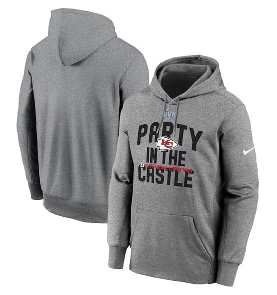 Kansas City Chiefs Gray Super Bowl LVII Champions Celebration Parade Pullover Hoodie