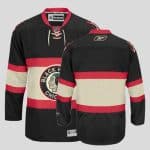 Blackhawks Blank Stitched Black New Third Jersey