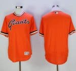 Giants Blank Orange Flexbase Authentic Collection Cooperstown Stitched Jerseys