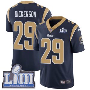 Los Angeles Rams #29 Eric Dickerson Navy Blue Super Bowl LIII Vapor Untouchable Limited Stitched Jersey