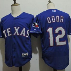 Rangers #12 Rougned Odor Blue Flexbase Authentic Collection Stitched Jersey