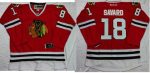 Blackhawks #18 Denis Savard Red Stitched Jersey