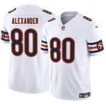 Chicago Bears #80 Maurice Alexander White 2025 F.U.S.E. Vapor Stitched Jersey