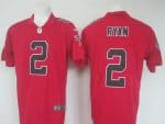 Atlanta Falcons #2 Matt Ryan Red Limited Rush Stitched Nike Jersey