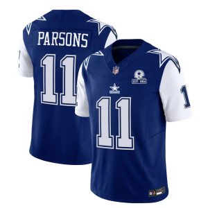 Dallas Cowboys #11 Micah Parsons 2023 F.U.S.E. Navy With Established In 1960 Patch Stitched Jersey
