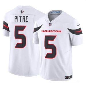 Houston Texans #5 Jalen Pitre White 2024 Vapor F.U.S.E. Limited Stitched Jersey