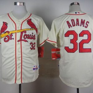 Cardinals #32 Matt Adams Cream Cool Base Stitched Jersey