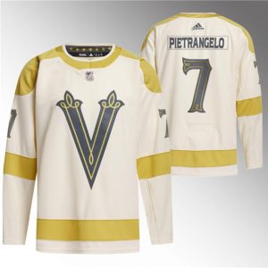 Vegas Golden Knights #7 Alex Pietrangelo Cream 2024 Winter Classic Breakaway Stitched Jersey