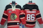 Blackhawks #86 Teuvo Teravainen Red Sawyer Hooded Sweatshirt Stitched Jersey