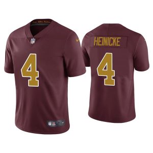 Washington Football Team #4 Taylor Heinicke Red Vapor Untouchable Limited Stitched Jersey