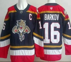 Florida Panthers #16 Aleksander Barkov Navy Authentic Jersey