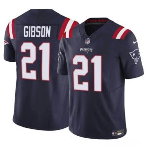 New England Patriots #21 Antonio Gibson Navy 2023 F.U.S.E. Vapor Limited Stitched Jersey