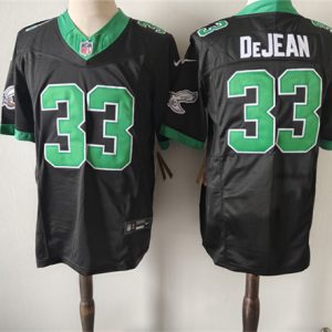 Philadelphia Eagles #33 Cooper DeJean Black Green Vapor Untouchable Limited Stitched Jersey