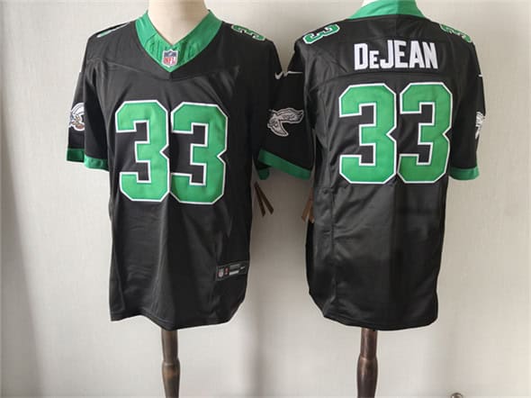 Philadelphia Eagles #33 Cooper DeJean Black Green Vapor Untouchable Limited Stitched Jersey