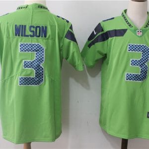Seattle Seahawks #3 Russell Wilson Green Stitched Vapor Untouchable Limited Nike Jersey