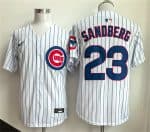 Chicago Cubs #23 Ryne Sandberg White Limited Stitched Jersey
