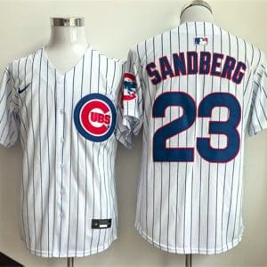 Chicago Cubs #23 Ryne Sandberg White Limited Stitched Jersey