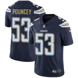 Los Angeles Chargers #53 Mike Pouncey Navy Blue Vapor Untouchable Limited Stitched Jersey