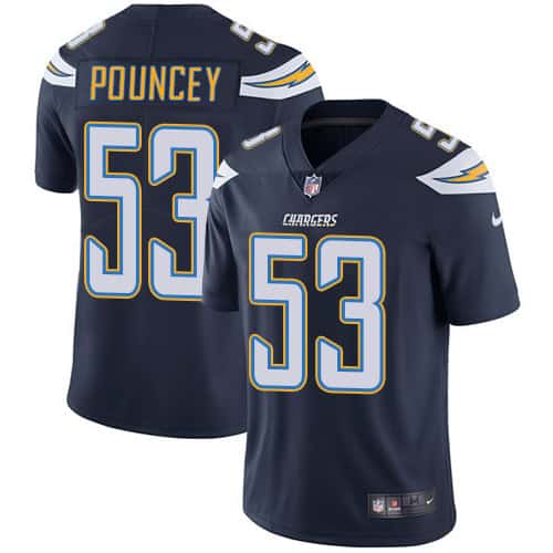 Los Angeles Chargers #53 Mike Pouncey Navy Blue Vapor Untouchable Limited Stitched Jersey