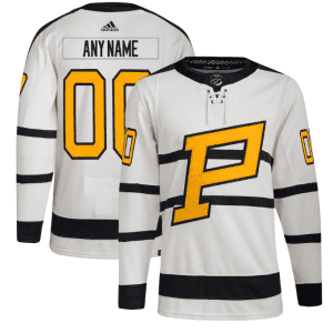 Pittsburgh Penguins Custom Cream 2023 Winter Classic Stitched Jersey