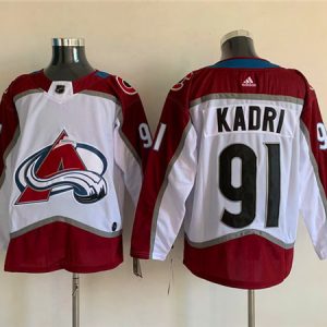 Colorado Avalanche #91 Nazem Kadri White Stitched Jersey