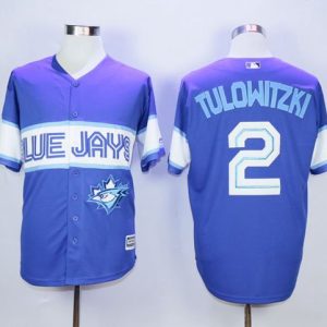 Blue Jays #2 Troy Tulowitzki Blue Exclusive New Cool Base Stitched Jersey