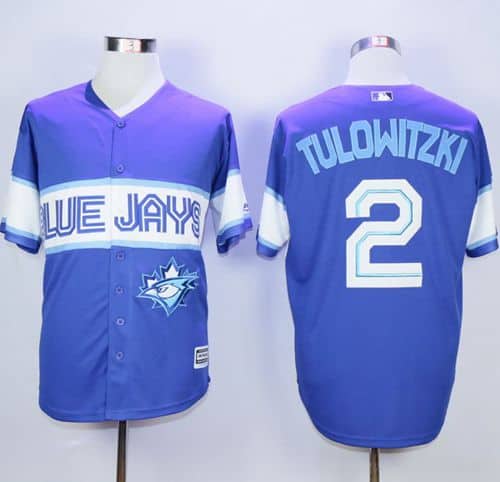 Blue Jays #2 Troy Tulowitzki Blue Exclusive New Cool Base Stitched Jersey