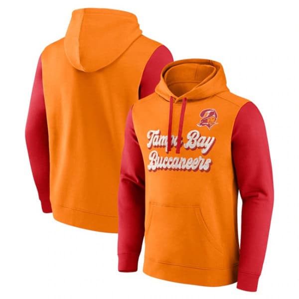 Tampa Bay Buccaneers Gold Red Fleece Pullover Hoodie