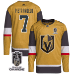 Vegas Golden Knights #7 Alex Pietrangelo Gold 2023 Stanley Cup Champions Stitched Jersey