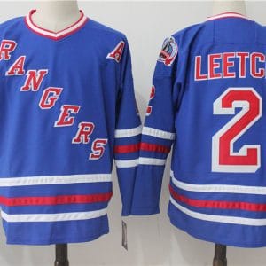 New York Rangers #2 Brian Leetch Royal Throwback CCM Stitched Jersey