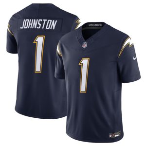 Los Angeles Chargers #1 Quentin Johnston Navy 2025 F.U.S.E. Alternate Vapor Limited Football Stitched Jersey