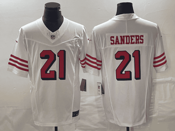 San Francisco 49ers #21 Deion Sanders White 2023 F.U.S.E. Vapor Untouchable Limited Stitched Jersey