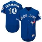 Blue Jays #10 Edwin Encarnacion Blue Flexbase Authentic Collection Stitched Jersey